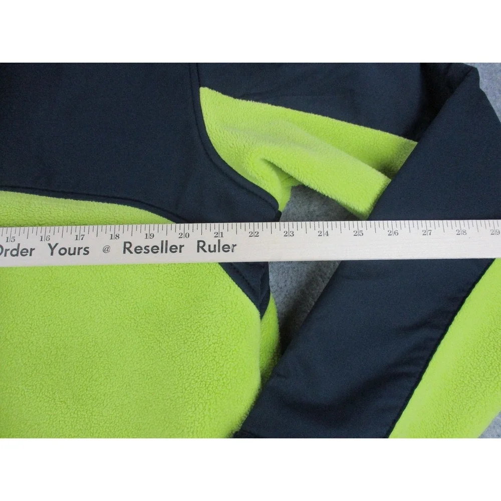 Columbia Jacket Mens Large Green Black Omni-Heat Interchange Insulated Coat